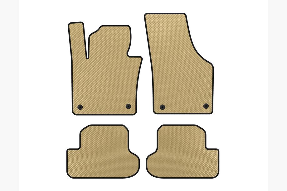 Volkswagen Beetle 2011–2015 EVA-bilmattor (HB, Beige) Image