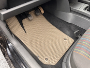 Volkswagen Polo 2001–2009 EVA-golvmattor (HB, 3/5-dörrars, beige) foto 1