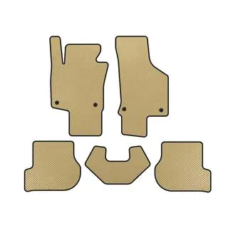 EVA-golvmattor (HB, 3-dörrars, beige)