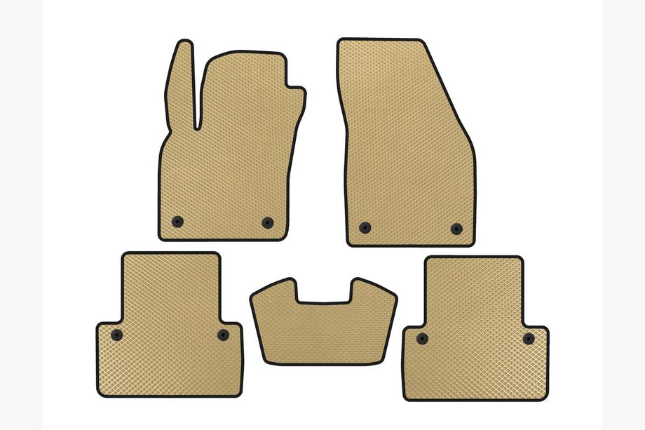 Volvo V50 2004–2012 EVA-bilmattor (2007-2012, SW, Beige) Image