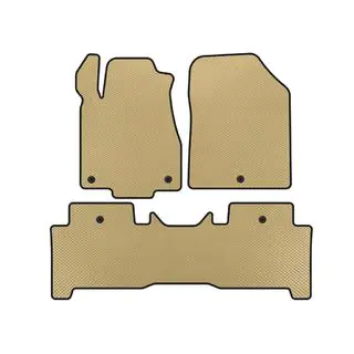 EVA bilmattor (2 rader, beige)