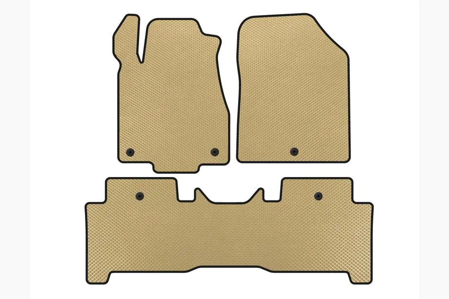 Acura MDX 2007–2013 EVA bilmattor (2 rader, beige) Image
