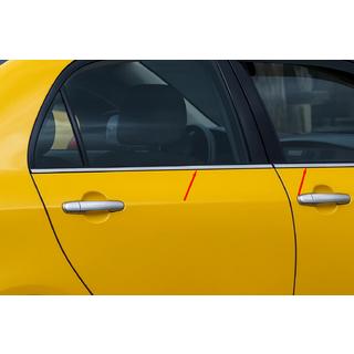 Yttre kromlister runt rutorna (4 st, rostfritt stål) Toyota Corolla 2002–2007 foto 1