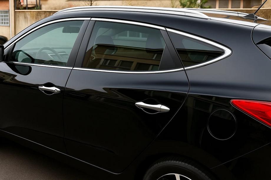Hyundai IX-35 2010–2015 Set kromade fönsterlister runt om (10 st, rostfritt stål) Image