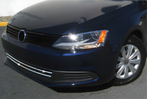 Volkswagen Jetta 2011–2018 Rostfria lister för stötfångargaller 2011-2014 (2 st) foto 1