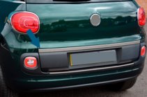 Fiat 500/500L 2013–2022 Kromlist till baklucka (rostfritt stål) foto 3