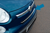 Fiat 500/500L 2013–2022 Grillister (rockstar, rostfritt) foto 1