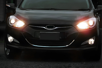 Hyundai I-40 2011–2019 Grillram (1 st, rostfritt) foto 1