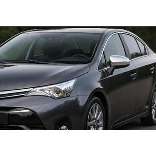 Spegelkåpor (2 st, rostfritt stål) Toyota Avensis 2009–2018 foto 1