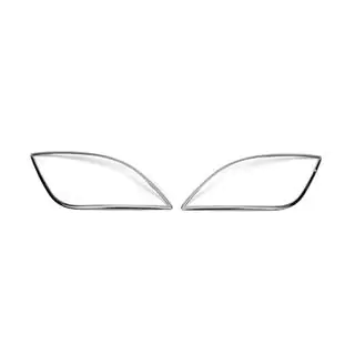 Kromade dimljuslister (2 st, rostfritt stål) foto 2