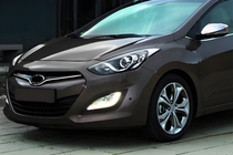 Hyundai I-30 2012–2017 Grillöverlägg STYLE (rostfritt) foto 1