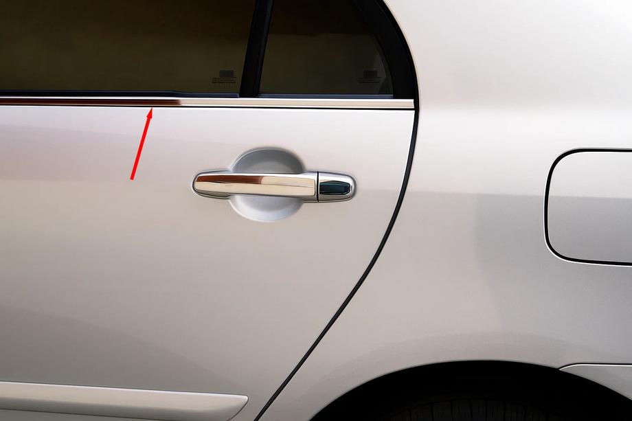 Toyota Verso 2009–2018 Yttre fönsterlister (4 st, rostfritt stål) Image