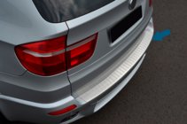 BMW X5 E70 2007–2013 Bakre stötfångarskydd OmsaLine (rostfritt) foto 1