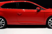 Seat Leon 2013–2020 Kromlister för sidorutor (3-dörrars, 6 st, rostfritt stål) foto 1