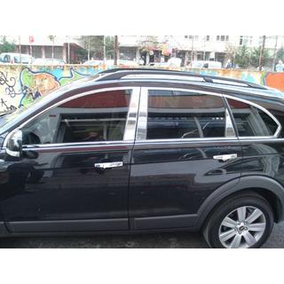 Stolplister (rostfritt stål) Chevrolet Captiva 2006–2019 foto 2
