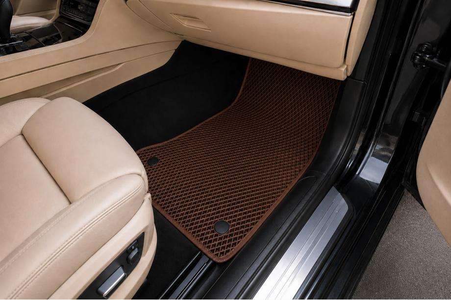 BMW 7-serien F01/F02 2008–2015 EVA-bilmattor (för F01, bruna) Foto 2