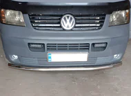 Volkswagen T5 Multivan 2003–2010 Främre frontbåge, enkel (rostfritt) foto 1