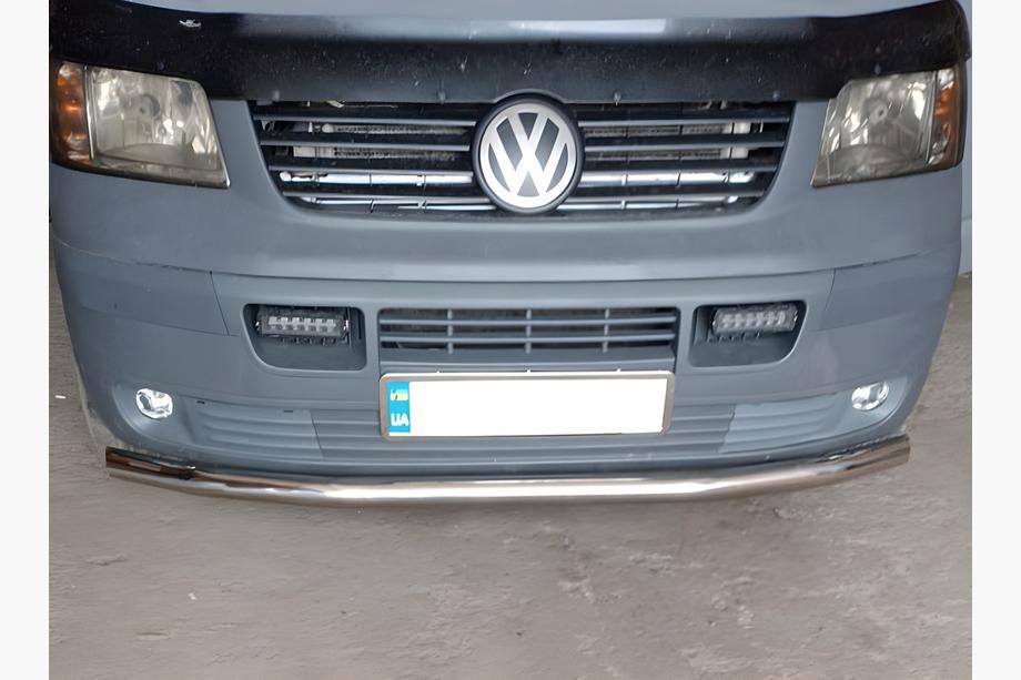 Volkswagen T5 Multivan 2003–2010 Främre frontbåge, enkel (rostfritt) 60 mm Image