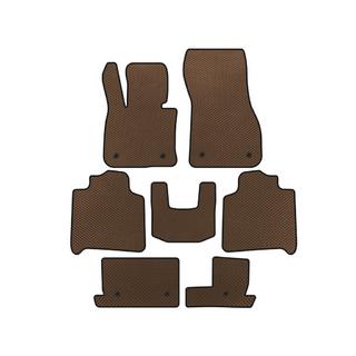 EVA bilmattor (för F46, 3 rader, brun) BMW 2-serien Active Tourer F45/F46 2014–2021