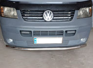 Volkswagen T5 Caravelle 2004–2010 Främre frontbåge, enkel (rostfritt) 60 mm foto 1