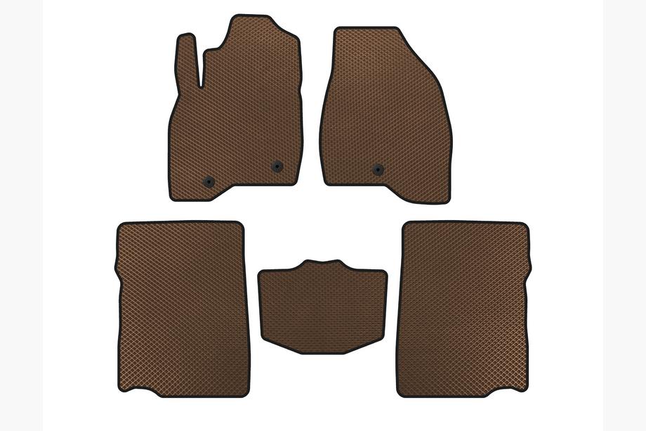 Ford Explorer 2011–2019 EVA kupémattor (2017-2019, 2:a raden, 7-sits, brun) Image