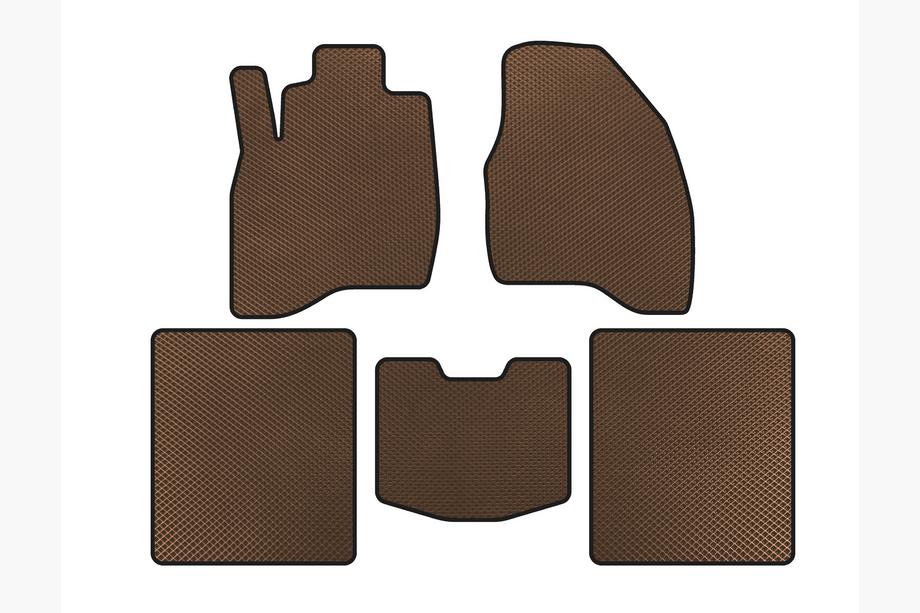 Ford Explorer 2011–2019 EVA bilmattor (2015-2019, 5-sits, Brun) Image