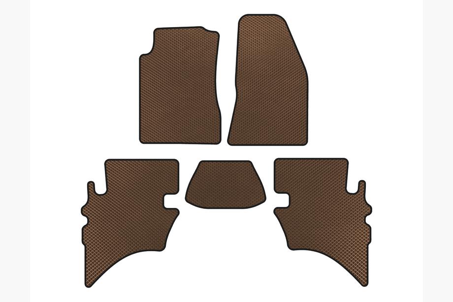 Ford Ranger 2002–2006 EVA bilmattor (brun) Image