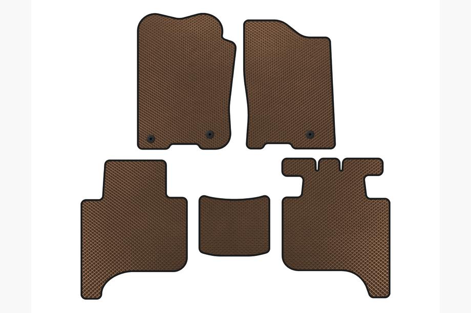 Infiniti QX56 2004–2010 EVA mattset (2 rader, 2004-2008, brun) Image
