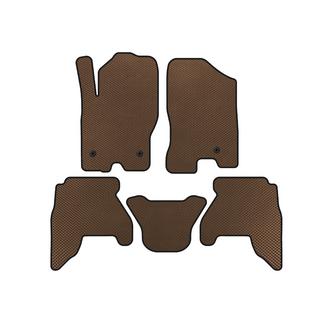 EVA bilmattor för kupén (2 rader, brun, 2010-2014) Nissan Pathfinder R51 2005–2014