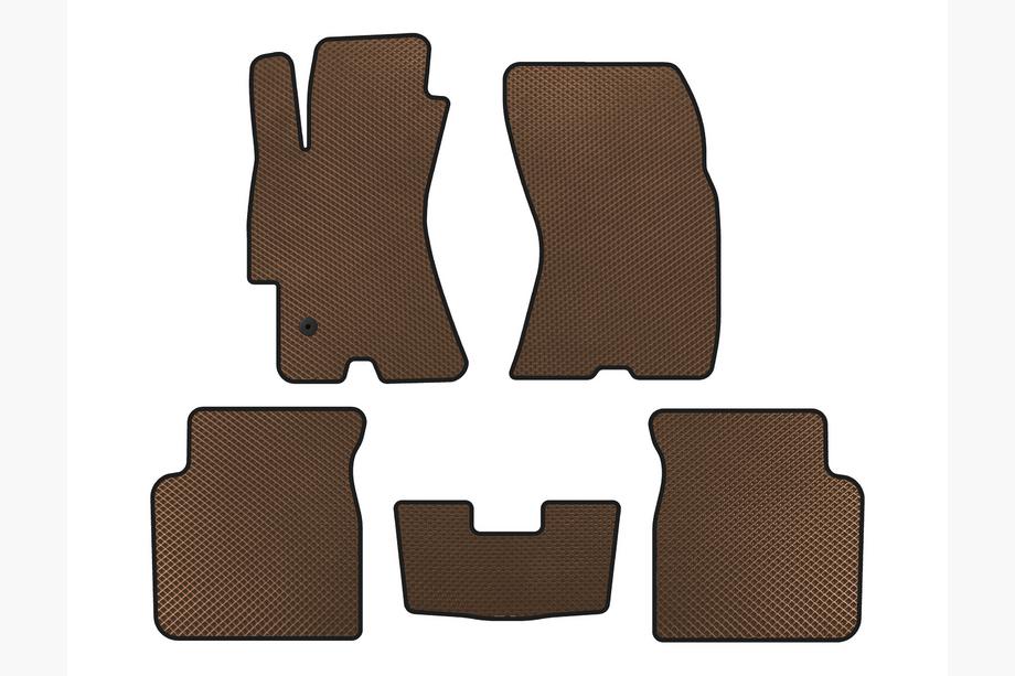 Subaru Outback 2005–2009 EVA bilmattor (brun) Image