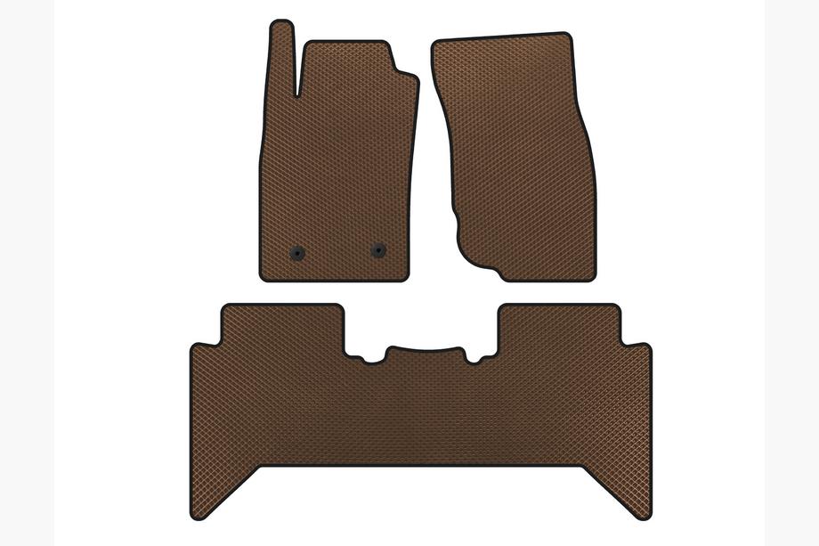 Toyota Hilux 2006–2015 EVA bilmattor V2 (Brun) Image