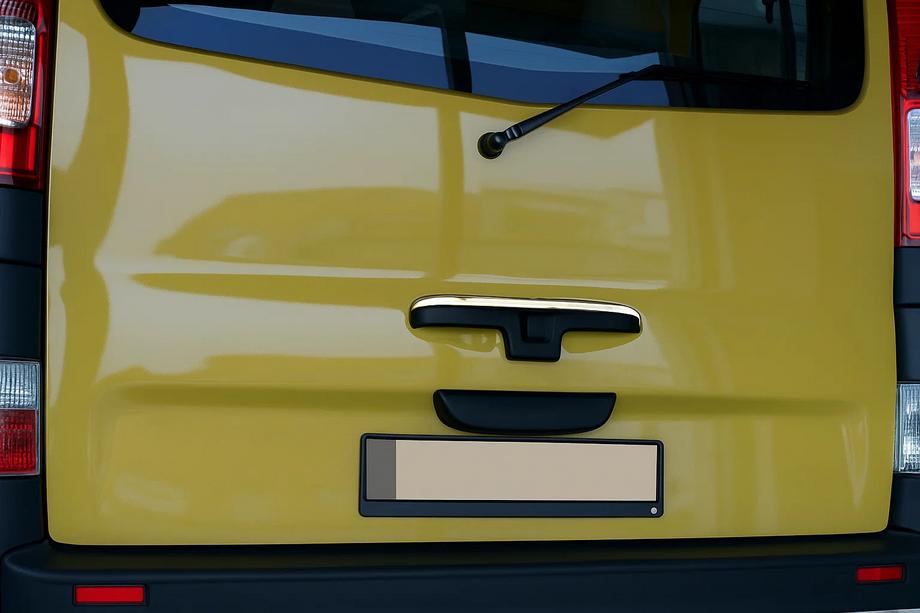 Renault Trafic 2001–2015 Kromlist för bakre handtag (övre, rostfritt stål) Image