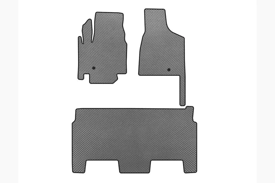 Dodge Grand Caravan V 2008–2020 EVA-bilmattor (2008-2020, 2 rader, 8-sits/utrustningsnivå SXT, grå) Image