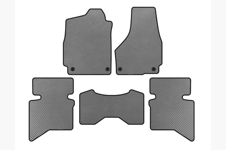 Dodge RAM (DS/DJ/D2) 2009–2024 EVA-golvmattor (2009+, 5-sits/4-sits hytt, grå) Image