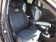 Hyundai Accent 2011–2017 Sätesöverdrag (konstläder↗tyg, Premium) foto 16