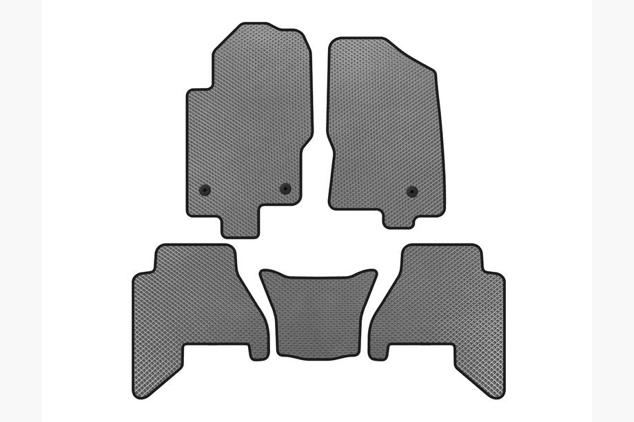 Nissan Pathfinder R51 2005–2014 EVA V2 bilmattor (2 rader, Grå, 2010-2014) Image