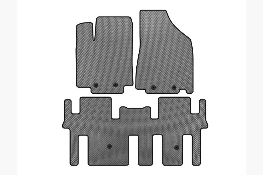 Nissan Pathfinder R52 2012–2021 EVA bilmattor (2 rader, grå) Image