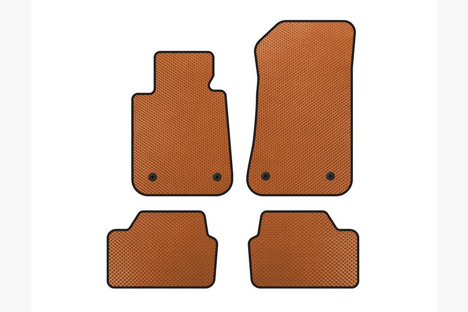 BMW 1-serie E81/E82/E87/E88 2004–2011 EVA bilmattor (Orange) Image