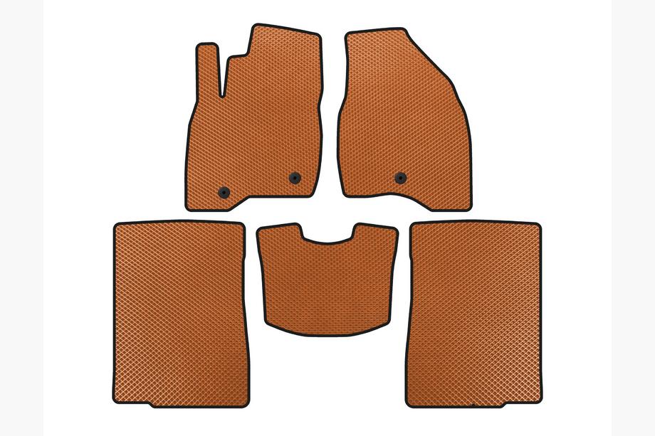 Ford Explorer 2011–2019 EVA bilmattor (2015-2017, 2 rader, 7-sits, Orange) Image
