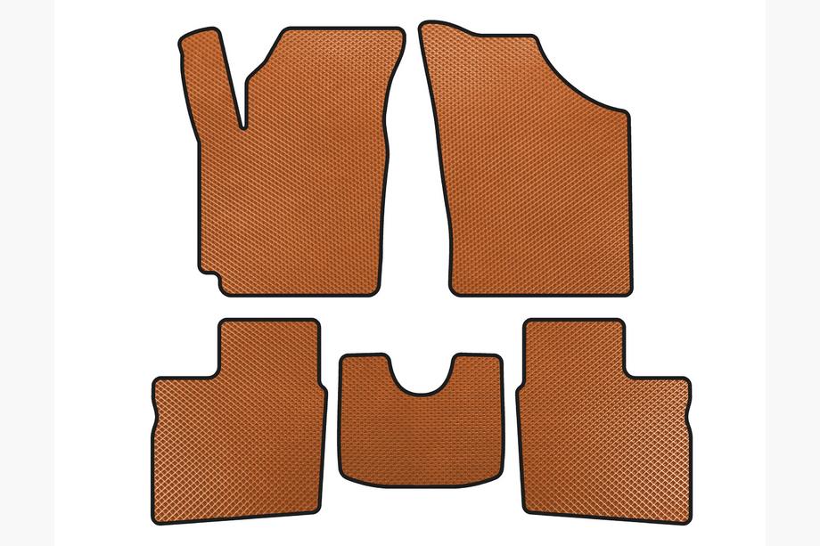 Geely CK-1 2005–2008 EVA-bilmattor (2005-2009, SD, Orange) Image