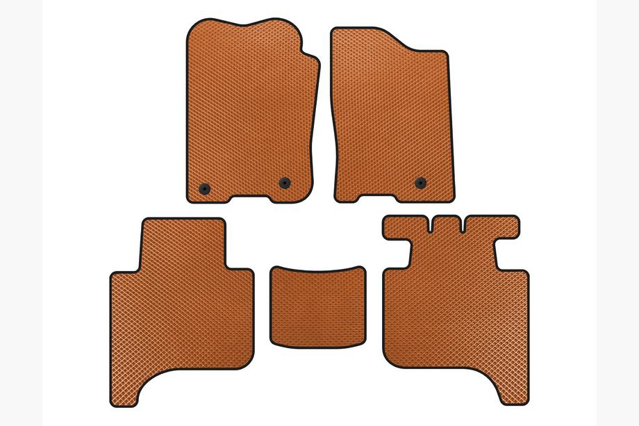 Infiniti QX56 2004–2010 EVA-golvmattor (2 rader, 2004-2008, Orange) Image