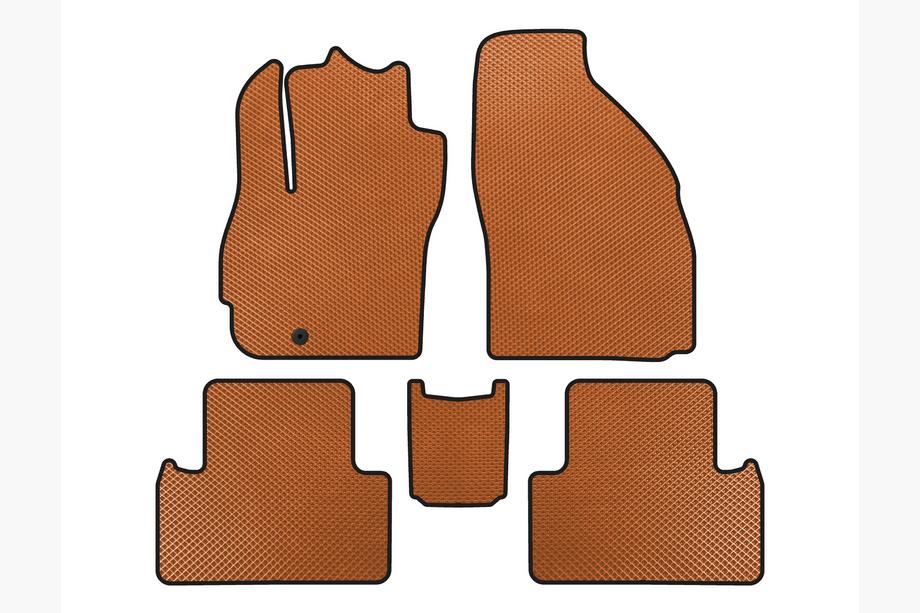 Mazda 5 2005–2009 EVA-mattor (2 rader, 7-sits, orange) Image