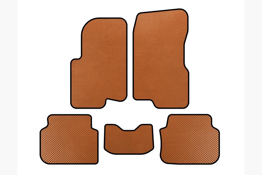 Smart 1998–2007 EVA bilmattor (2003-2007, Forfour, Orange) Image