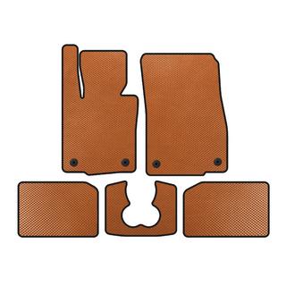 EVA-mattor (för S F55, 5-dörrars, orange) Mini Cooper F55/56/57 2014–2023