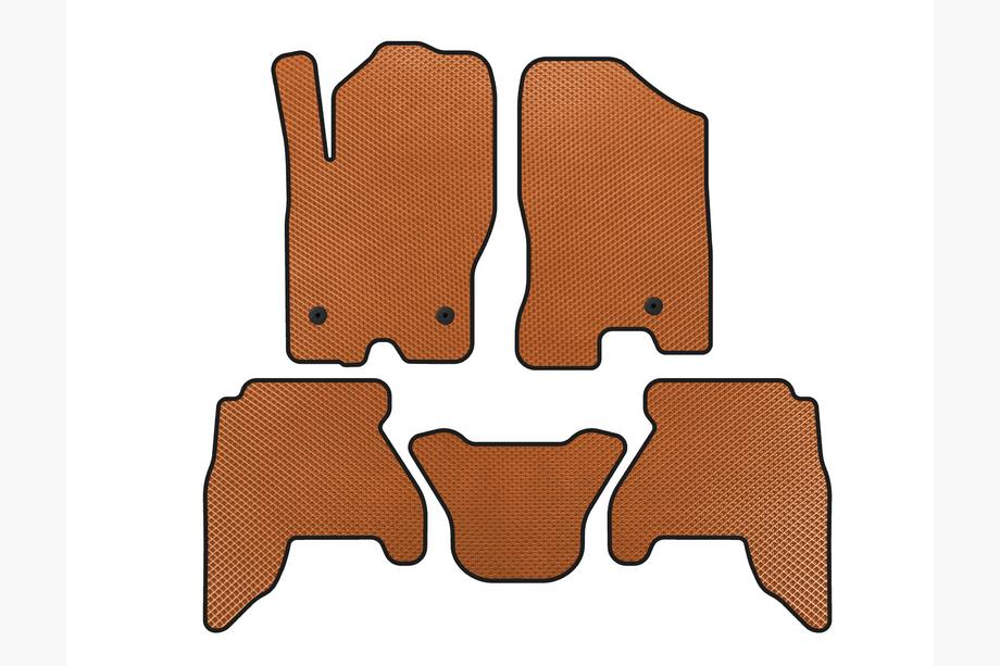 Nissan Pathfinder R51 2005–2014 EVA bilmattor (2 rader, Orange, 2010-2014) Image