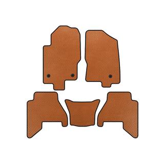 EVA V2 bilmattor (2 rader, Orange, 2010-2014) Nissan Pathfinder R51 2005–2014