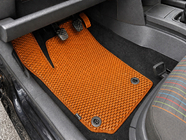 Volkswagen Polo 2001–2009 EVA-bilmattor (HB, 3/5-dörrars, orange) foto 1