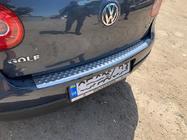 Volkswagen Golf 5 2003–2009 OmsaLine bakre stötfångarlist (rostfritt stål) Halvkombi, matt foto 4