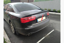 Audi A6 C7 2011–2017 Kromlist till baklucka (rostfritt stål) foto 7