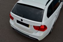 BMW 3-serie E90/E91 2005–2011 Rostfritt lastskydd för bakre stötfångare (2006-2008, SW, rostfritt) foto 1